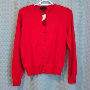 NWT XS Red Ann Taylor Cardigan